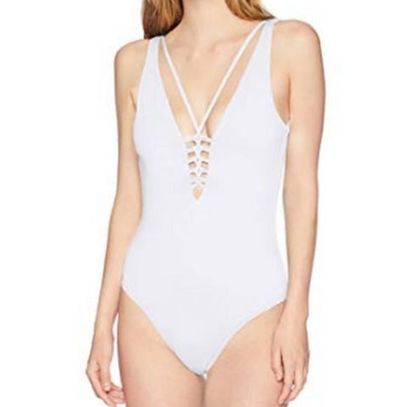 O'Neill Womens Salt Water Solids Macrame One Piece Swimsuit, Size Medium - Picture 4 of 5